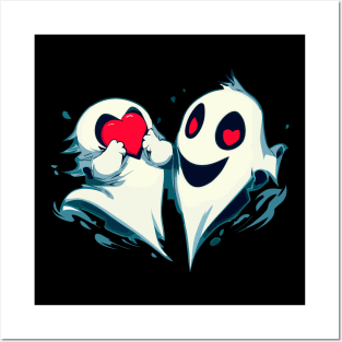 Two Ghosts in love Posters and Art